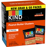 KIND Grab and Go Granola, Peanut Butter, Healthy Snacks, Gluten Free, Whole Grains and Oats, 7g Protein, 20 Count