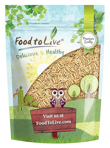 Food to Live Brown Basmati Rice, 3 Pounds - Whole Grain, Long-Grain Rice Variety, Fragrant, Kosher, Vegan. Less Starch. High in Dietary Fiber. Great for Making Stir-Fries, Curries, and Pilafs.