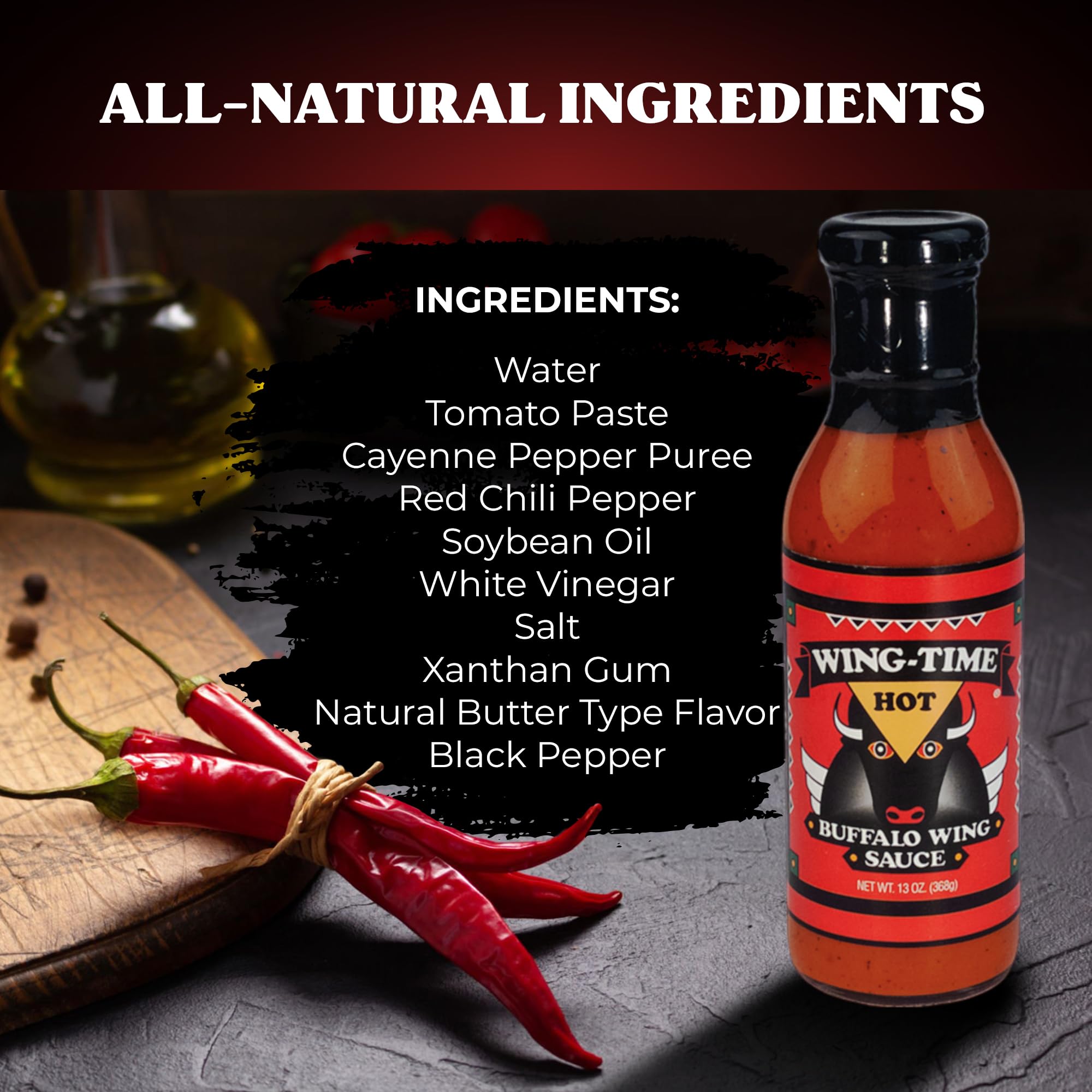 Wing Time Sauce Wing Buffalo Hot (Pack of 12)