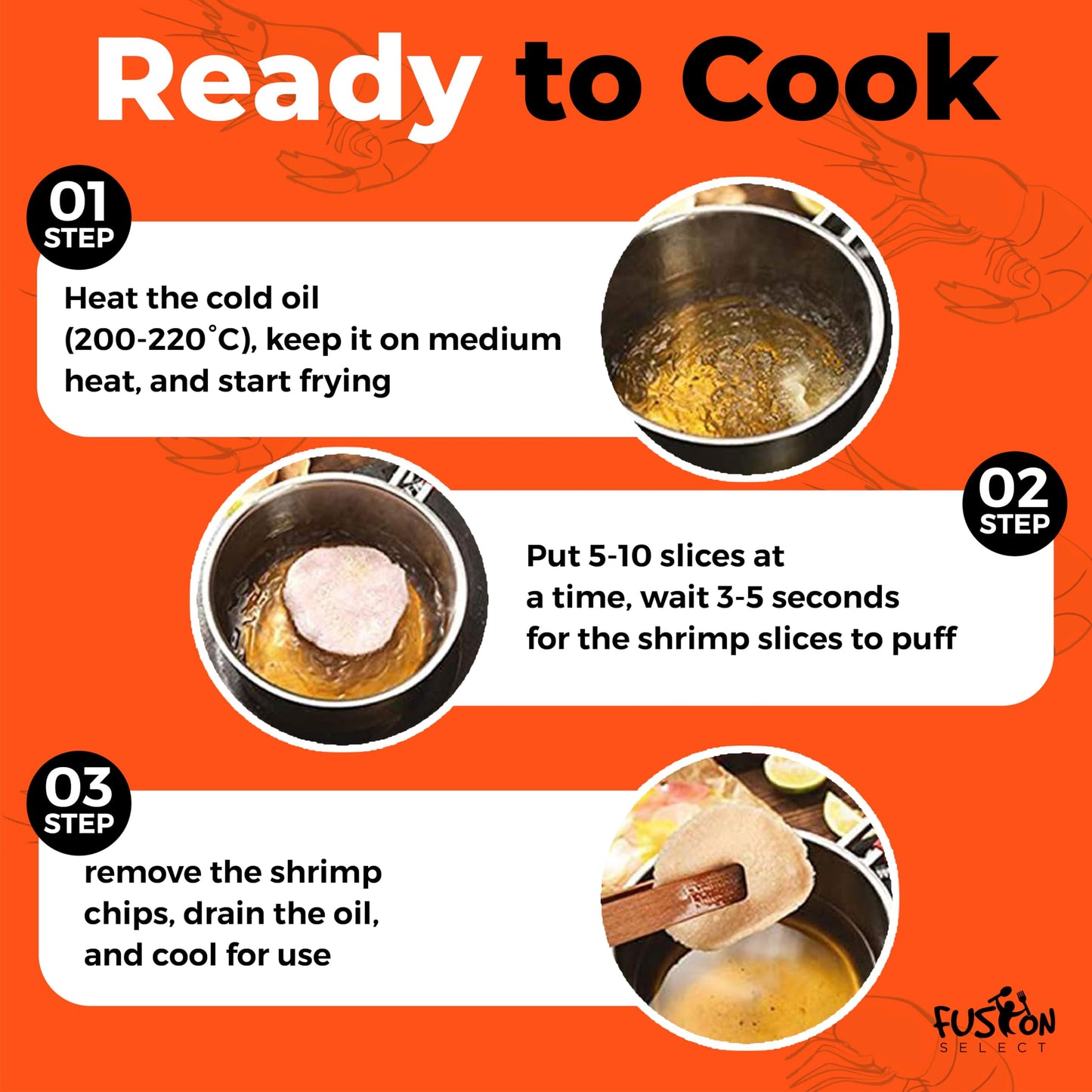Fusion Select 2 Pk Uncooked Prawn Crackers - Multi-Colored Shrimp Chips for Sharing, Serving Snack Platters at Parties - Dehydrated Seafood Chips