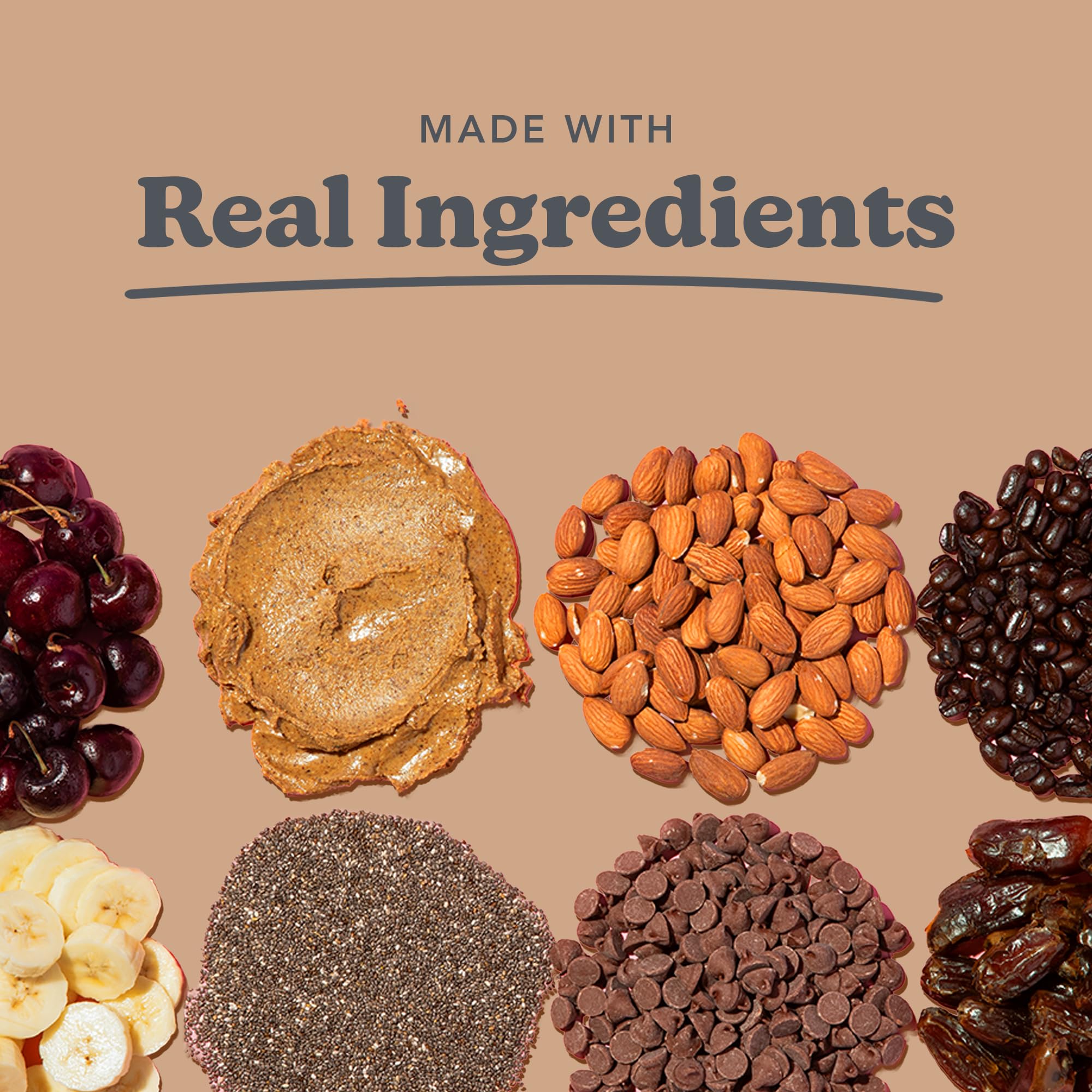 Love + Chew Mini Vegan Cookies, Gluten Free, 3g Plant Based Protein Per Cookie with Dark Chocolate and Coffee, Healthy Snacks for Adults, Individually