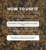 The Safe And Fair Food Company Granola Honeycrisp Apple 12 oz, Granola Banana Bread 12 oz Bundle with Dental Floss - Allergen-Free, Plant-Based
