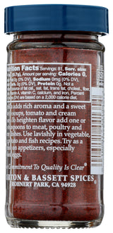 Morton & Bassett Paprika, 2 oz - Non-GMO, Salt-Free, Smoky and Sweet Spice for Roasts, Stews & Mexican Dishes