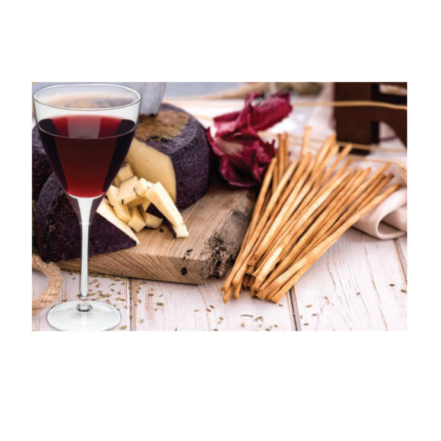 Flora Grissini Torinesi - Traditional Italian Thin Breadsticks, Oven-Baked & Lightly Crisp - Authentic Imported Snack, Perfect for Pairing