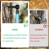 6 Set Maple Syrup Tapping Kit Tree Taps with 2ft Tubing Syrup Sugaring Starter Taps for Pure Maple & Birch Syrup Collection