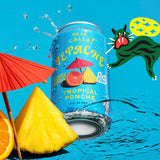 De La Calle Tepache - Tropical Ponche - Modern Mexican Soda - Craft Fermented Pineapple Sparkling Beverage - Certified Organic, Non-Alcoholic, Healthy