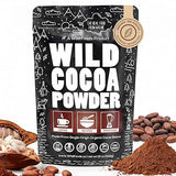 Wild Foods Organic Cocoa Powder Unsweetened for Baking & Cooking, Raw Cacao Powder, Organic Single-Origin Non-Dutched Dark Cocoa, 100% Pure, Non-GMO, Vegan Keto Superfood, Purity Tested, 12 oz