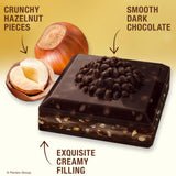 Ferrero Rocher premium chocolate bar, Dark chocolate bar, Hazelnuts and Cocoa Filling, Perfect Self Treat, 3.1 oz Each