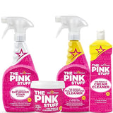 Stardrops - The Pink Stuff - Miracle Cleaning Ultimate Bundle - Paste, Multi-Purpose Spray, Bathroom Foam Spray, and Cream Cleaner - Ideal