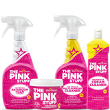 Stardrops - The Pink Stuff - Miracle Cleaning Ultimate Bundle - Paste, Multi-Purpose Spray, Bathroom Foam Spray, and Cream Cleaner - Ideal