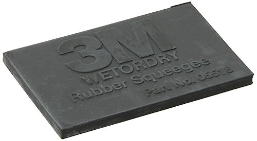 3M Wetordry Rubber Squeegee, 05518, 2 in x 3 in, 50 per case