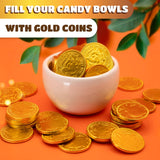 Milk Chocolate Coins Bulk - 2 Pound Pack - 160 Count - Chocolate Gold Coins for Party Favors - Individually Wrapped Gold Candy for Goodie Bags & Party