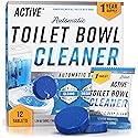 ACTIVE Automatic Toilet Bowl Cleaner Tablets Blue Gel Toilet Tank Cleaners, Septic-Safe Hard Water Ring Stain Remover, Smell Eliminator Heavy Duty