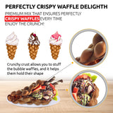 OldSoul Professional Bubble Waffle Mix | Crispy | 10 Lbs | Chocolate Flavor | Egg Waffle Mix | 56 Waffles (10 Lbs, Traditional)
