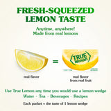 True Lemon 100ct (Pack of 1) - Water Enhancer - Bulk Dispenser - 0 Calorie Drink Mix Packets For Water - Sugar Free Lemon Flavoring Powder Packets