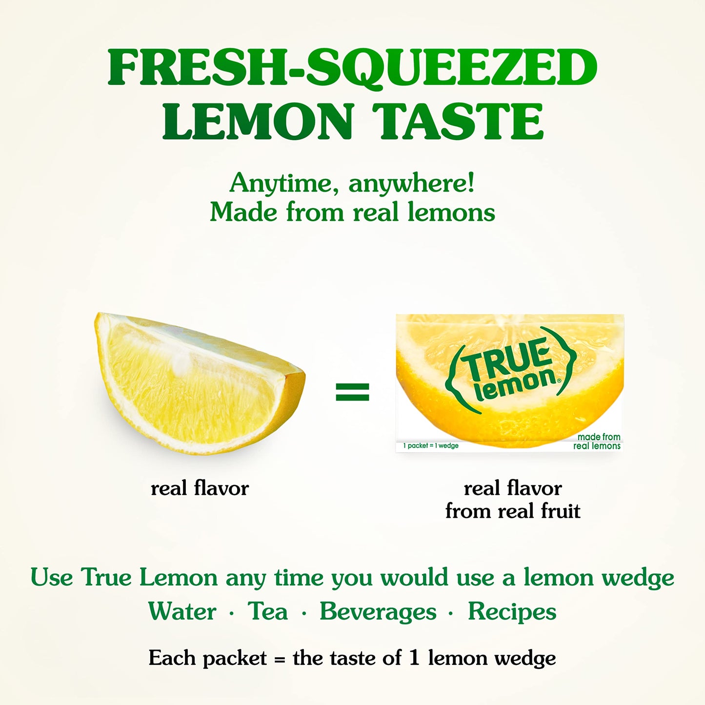 True Lemon 500ct (Pack of 1) - Water Enhancer - Bulk Dispenser - 0 Calorie Drink Mix Packets For Water - Sugar Free Lemon Flavoring Powder Packets