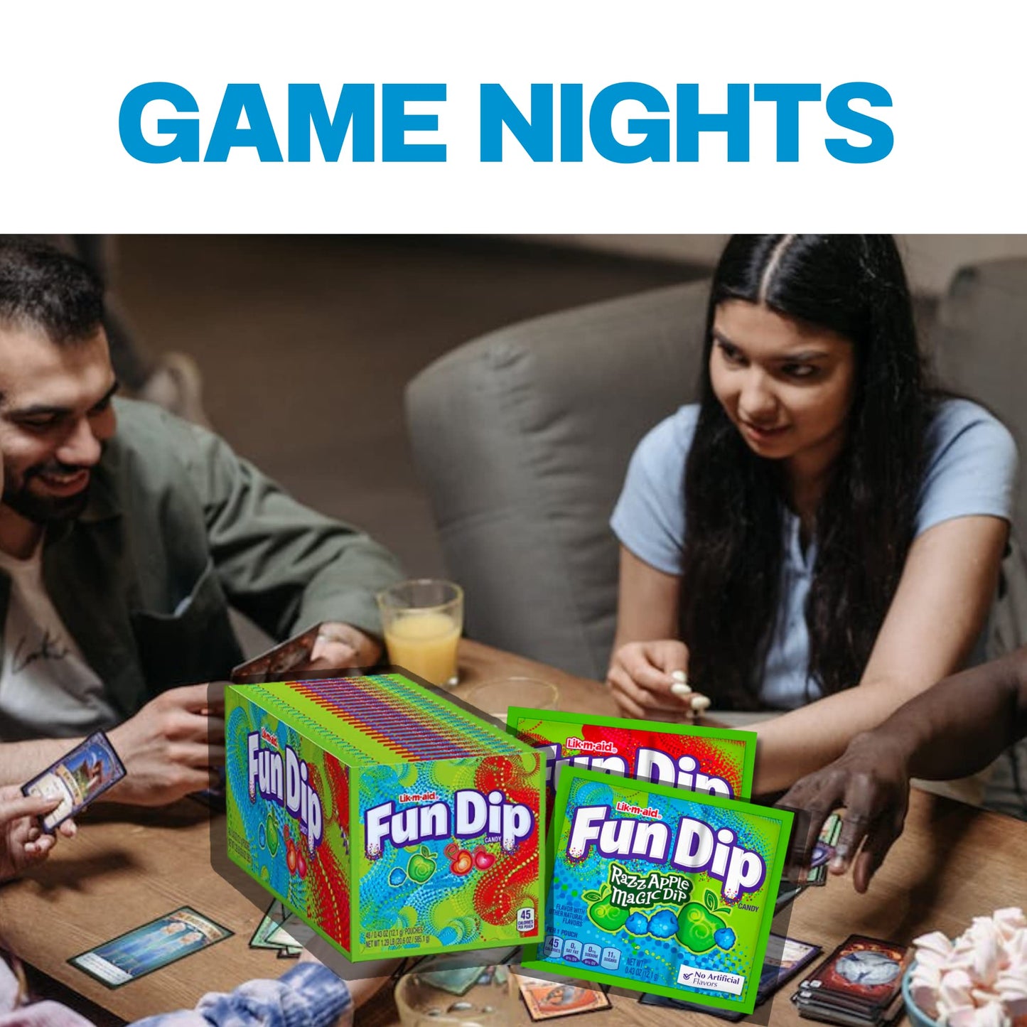 Fun Dip Candy Bulk - Cherry Yum & Razz Apple Flavors (96 count, 0.43 oz each)