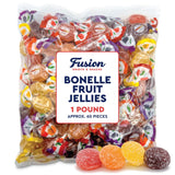 Bonelle Italian Fruit Jelly Candy - 1 Pound Bulk Bag (Approx 60 Pieces), Italian Candy, Jelly Candies Gluten Free & Vegan Individually Wrapped Treats