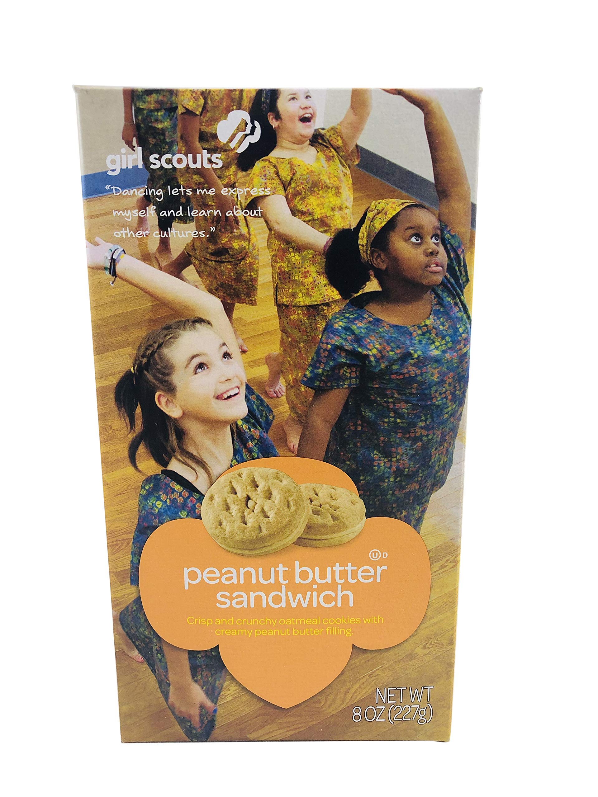 Girl Scout Cookies Thin Mints, Caramel DeLites (Samoas), Peanut Butter Patties (Tagalongs) and Peanut Butter Sandwich (Do-si-dos) Variety 4 Pack