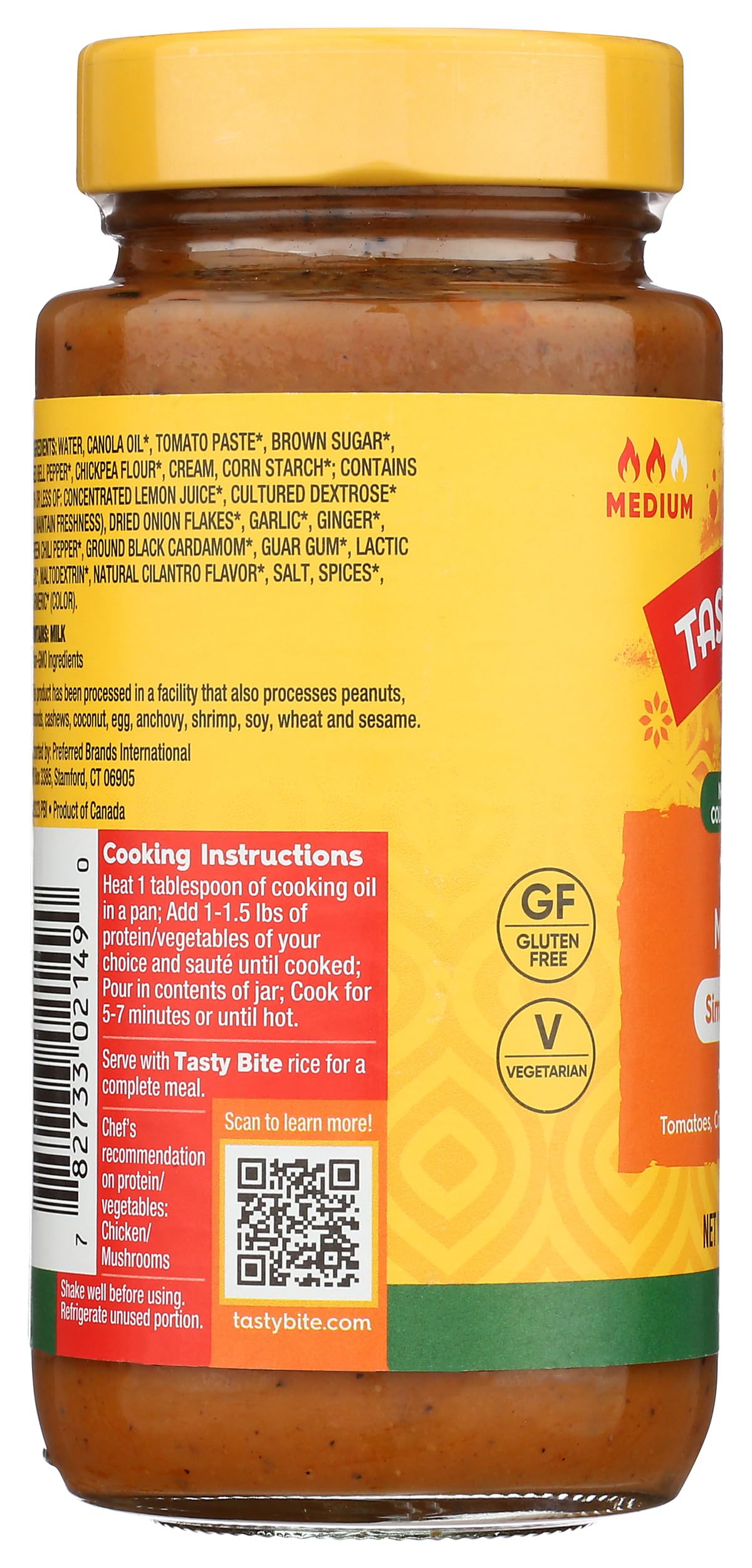 TASTYBITE Tikka Masala Simmer Sauce, 13 OZ