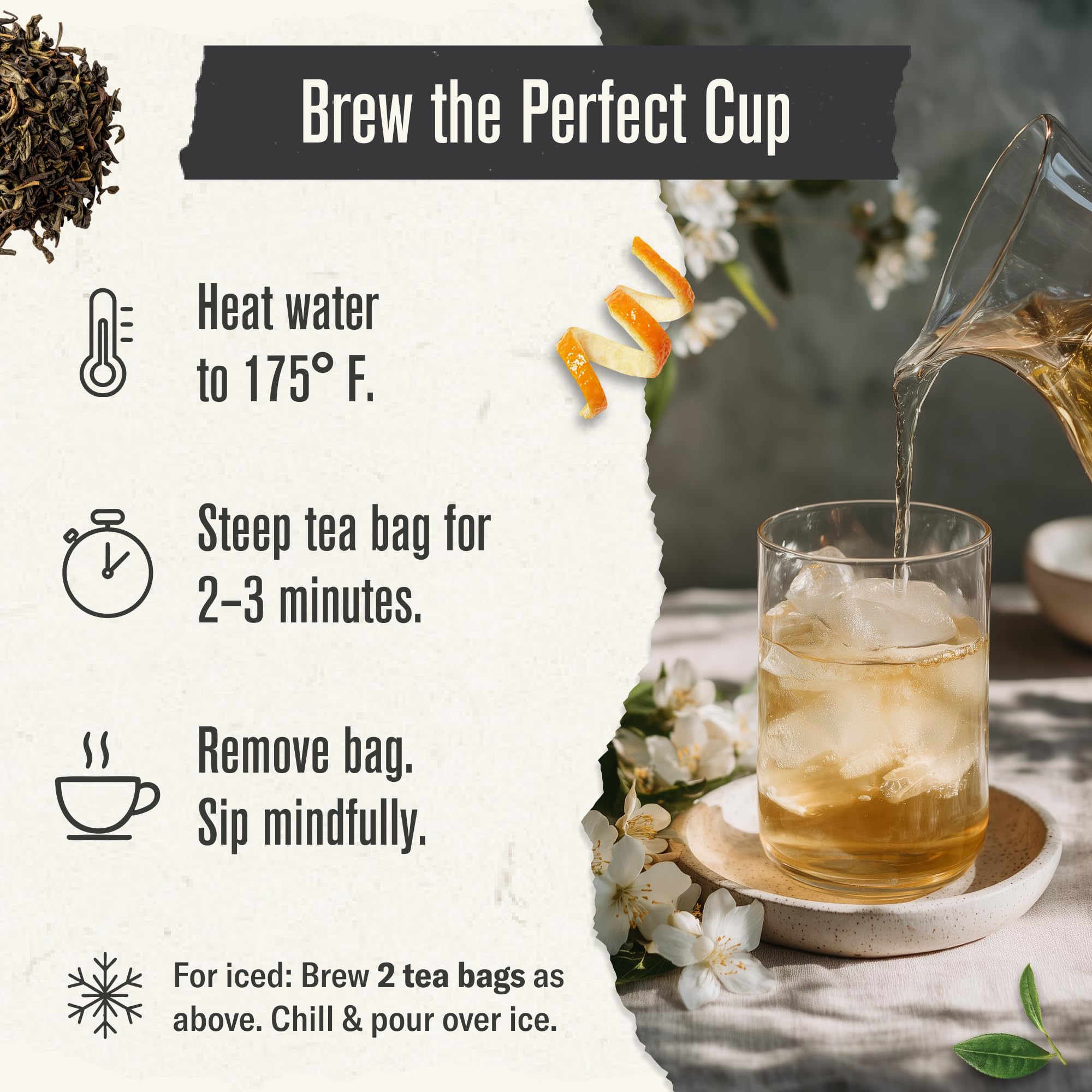Numi Organic Green Tea with Jasmine, 18 Microplastic-Free Tea Bags