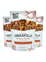 NutHouse! Granola Company - Premium Harvest Orange Granola | Certified Gluten-Free, Non-GMO, Kosher | Vegan, Soy-Free | 12 oz. Bag (3-Pack)