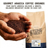 Stone Street Cold Brew Coffee, Low Acid, 100% Arabica, Gourmet Coffee - Breakfast Blend, Medium Roast, Coarse Ground, 5 LB