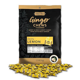 Bali's Best Ginger Chews, Zesty Lemon Flavor, 250 Pieces, 2.2 Lb Bag, Individually Wrapped Soft Candy, Made with 100% Real Ginger, Digestive Health