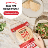 Joseph's Combo Value Pack, Flax, Oat Bran & Whole Wheat, Low Carb Pita Bread, Lavash Bread, and MINI Pita, Fresh Baked (1 Pack Each, 3 Packages Total)