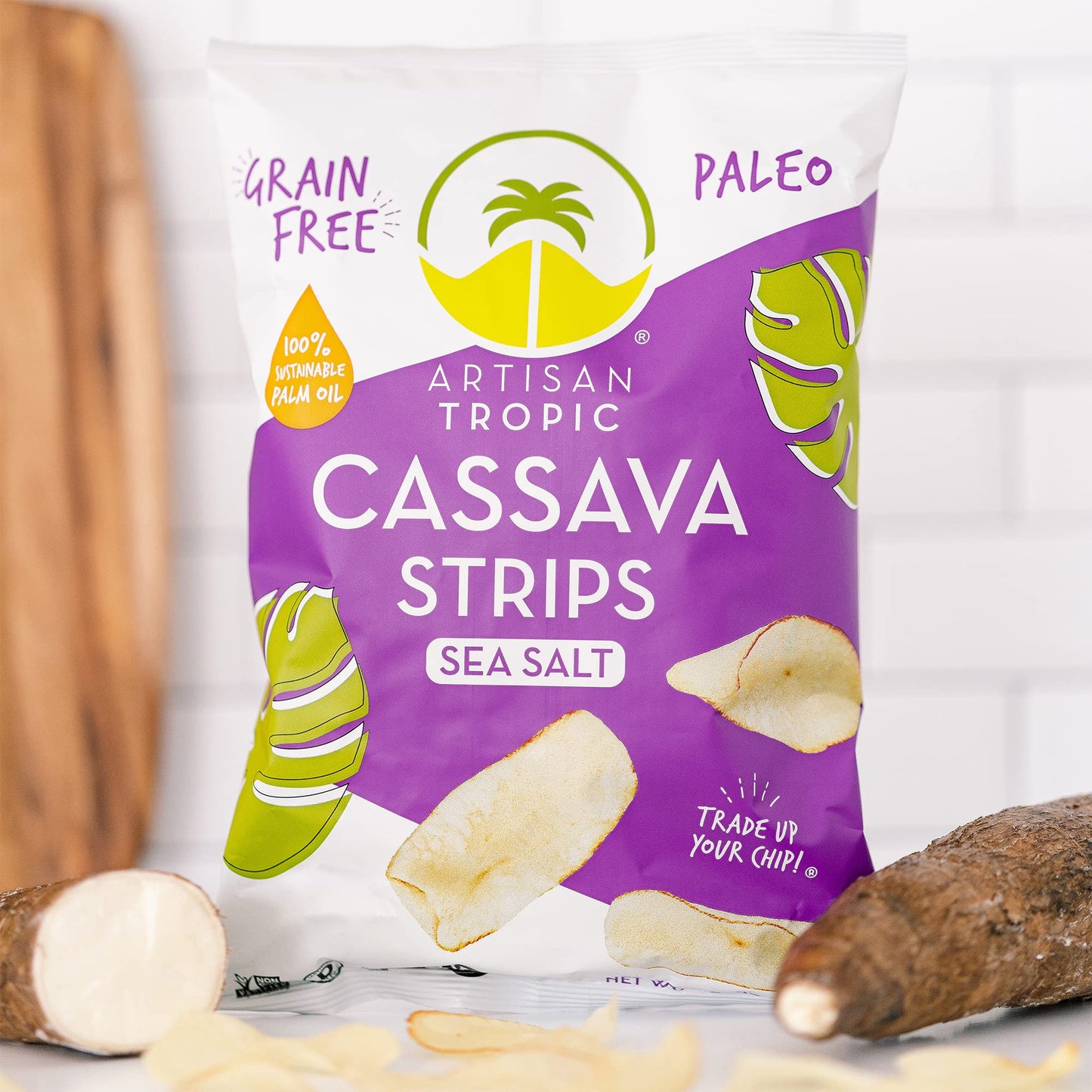 Artisan Tropic Your Tasty & Healthy Snack Strips, Plantain, 4.5 Ounce (Pack of 2)