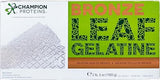 Bronze Leaf Gelatin Sheets, 300 Sheets, 150 Bloom, Champion Leaf Gelatine, 1/KG (2.2/Lbs) [100% USA Owned Family Business]
