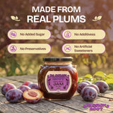 Passion Root Plum Jam | All Natural Plum Preserves with Real Fruit | No Added Sugar, No Preservatives, Non GMO, Gluten Free, Kosher Certified | Fruit