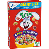 Trix Breakfast Cereal, 6 Fruity Shapes, Made with Whole Grain, Giant Size, 23.4 oz