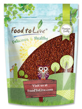 Food to Live Red Quinoa, 1.5 Pounds Ancient Whole Grain Seeds, Raw, Sproutable, Kosher, Vegan, Sirtfood, Bulk. Quick-Cooking Perfect for Salads. Great for Vegetarian diets.