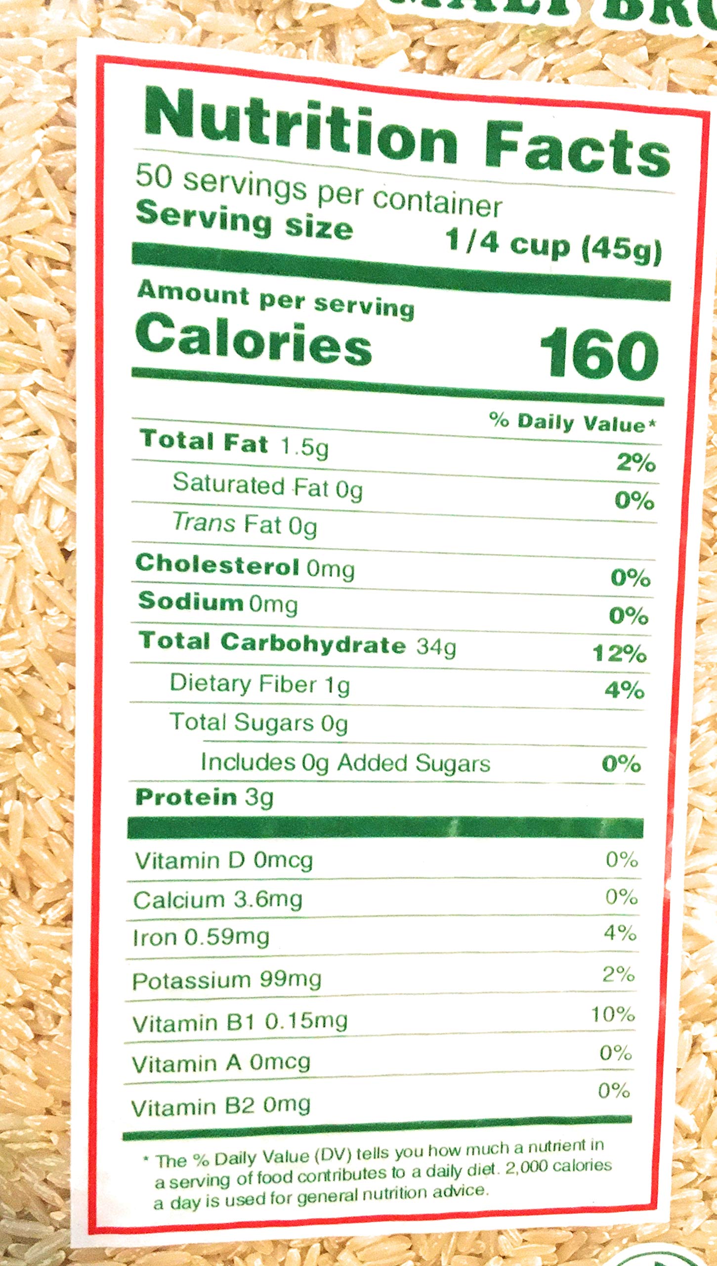 Cock Brand Jasmine Brown Rice 5 Lbs ( 2 Pack)