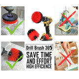 DRILL BRUSH 360 Original Attachments 3 Pack kit - Cleaner Scrubbing Brushes for Bathroom Surface, Grout, Tub,Tile, Shower, Kitchen, Auto