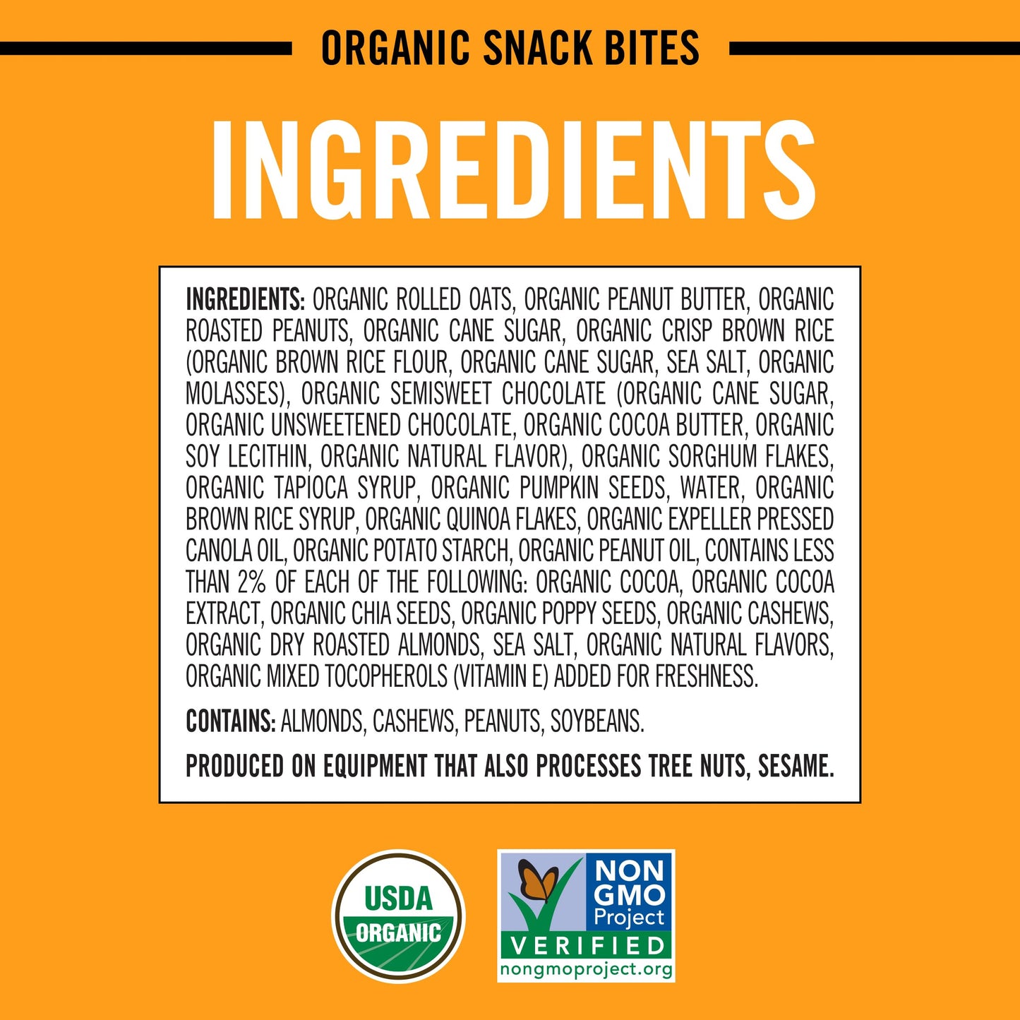 Dave's Killer Bread PB & Chocolate Organic Snack Bites, Organic Snacks, 7.2 oz