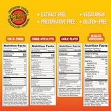 Torchbearer Hot Ones Variety Hot Sauce 4 pack, 5oz - Garlic Reaper, Son Of Zombie, Zombie Apocalypse, Headless Horseradish