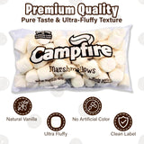 FireStix 3 Pounds of Campfire Large White Marshmallows - Made with Natural Vanilla, No Artificial Flavors - Great for Campfires, S'mores