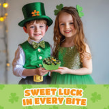 St Patrick's Day Candy Assortment - 3 Pound Bulk Pack - Milk Chocolate Gold Coins, Sour Apple Popping Rocks and Gum Filled Lollipops - Individually