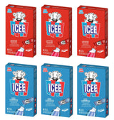 ICEE Singles To Go Variety Pack of 6-3 of Each - Cherry and Blue Raspberry - Zero Sugar Powdered Drink Mix - 6 Sticks Per Box - 36 Servings