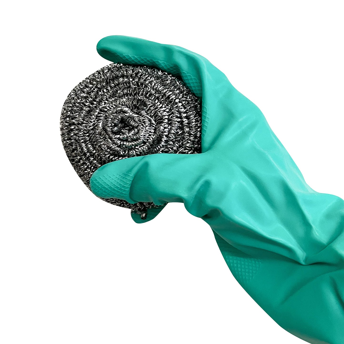 12 Count | KingSeal Stainless Steel Scrubbers, Scrub Pads, Heavy Duty, 50 gram Weight, Individually Wrapped - 1 Pack of 12