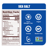 Jackson’s Potato Classic Kettle Chips with Sea Salt (1.5oz, Pack of 10) - Made with Avocado Oil - Allergen-friendly, Gluten Free, Peanut Free, Vegan