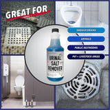 Allied Science Urinal Salt, Calcium and Mineral Scale Remover - Eliminates Urine Odor, Destroys Uric Acid Salt, Deposit Buildup