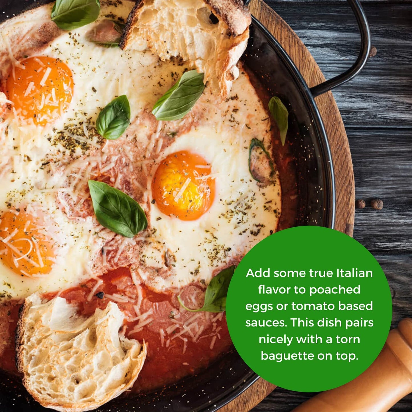 HQOExpress Organic Northern Italian Seasoning - Non GMO, Kosher, USDA Certified Organic Dried Herb Mix with Rosemary, Oregano and Basil Leaves