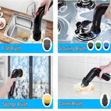 Electric Spin Scrubber Brush Heads Set for NOLYTH Power Spin Scrubber, 6 Pack Replaceable Brush Heads for Cleaning Corners Grout Stain on Stove