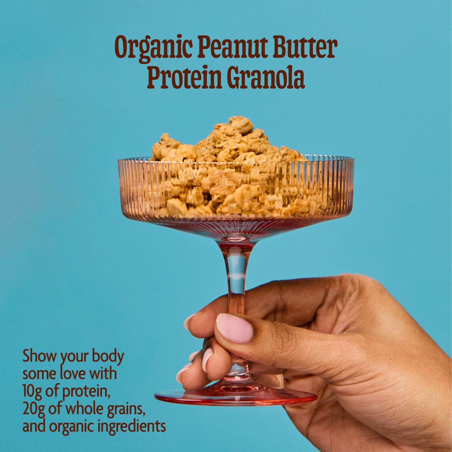 Love Crunch Organic Peanut Butter Protein Granola, 11 oz (Pack of 1), Non-GMO, by Nature's Path