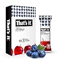That's it. Apple + Blueberry 100% Natural Real Fruit Bar, Best High Fiber Vegan, Gluten Free Healthy Snack, Paleo for Children & Adults, Non GMO No