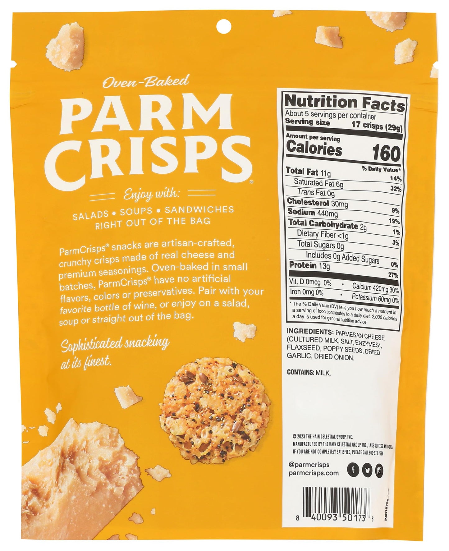 Parmcrisps, Crackers Everything Cheese, 5 Ounce