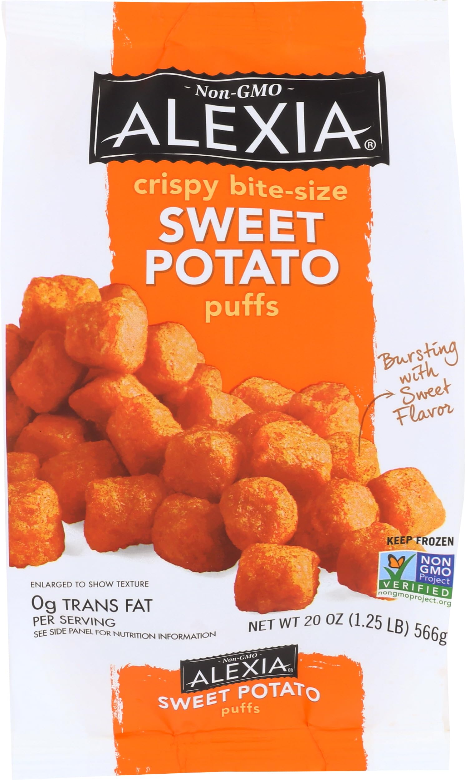 Alexia Crispy Bite-Size Sweet Potato Puffs Bag, 20 Oz